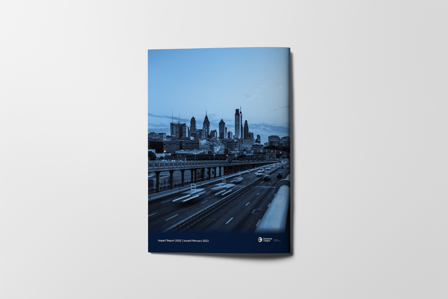 Economy League of Greater Philadelphia 2022 Impact Report back cover designed by 96ANDX